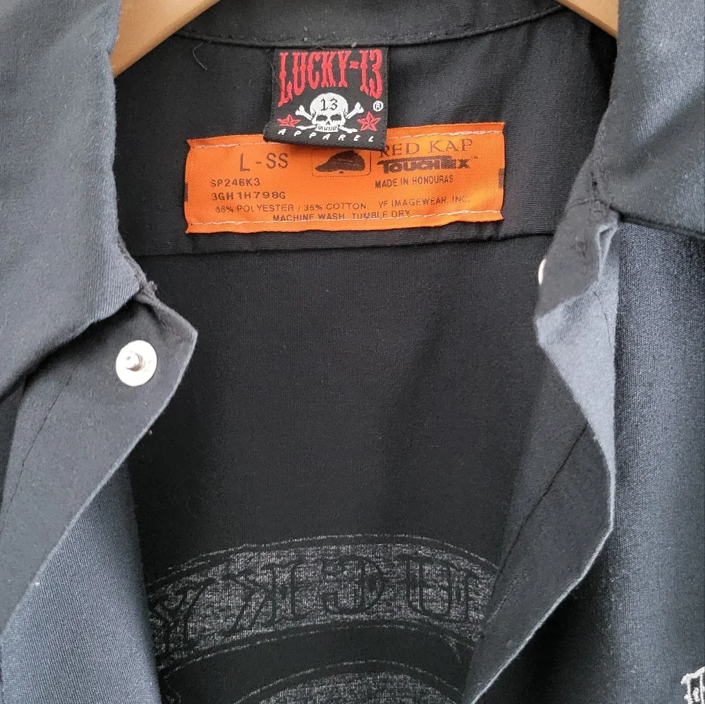 Lucky 13 button up mechanic shirt - Picture 3 of 3